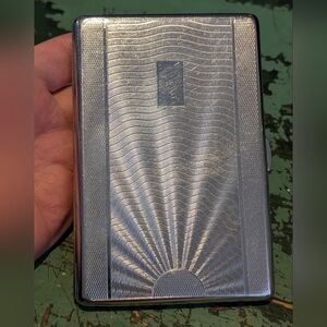 Vintage Emu Brand Cigarette Case in Sylva Chrome - Nice